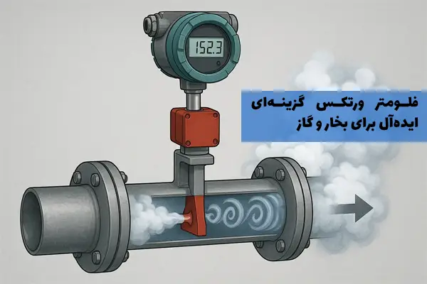 چرا فلومتر ورتکس گزینه‌ای ایده‌آل برای بخار و گاز است؟