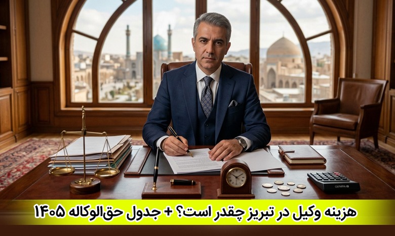 هزینه وکیل در تبریز چقدر است؟ + جدول حق‌الوکاله 1405