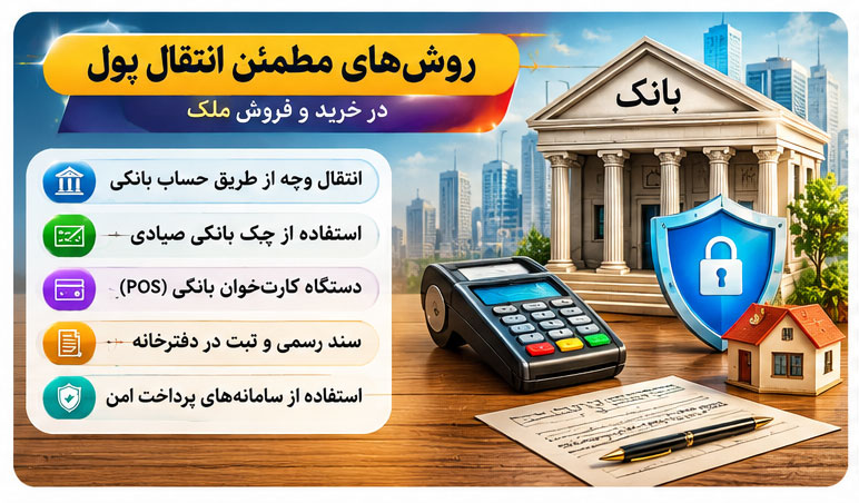 بهترین روش انتقال پول در معاملات ملک چیست؟