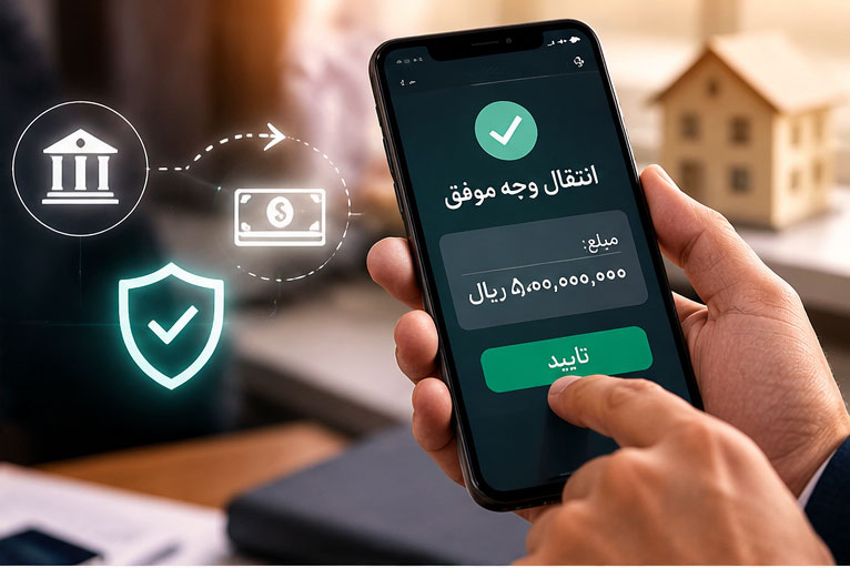 انتقال از حساب خریدار به حساب فروشنده