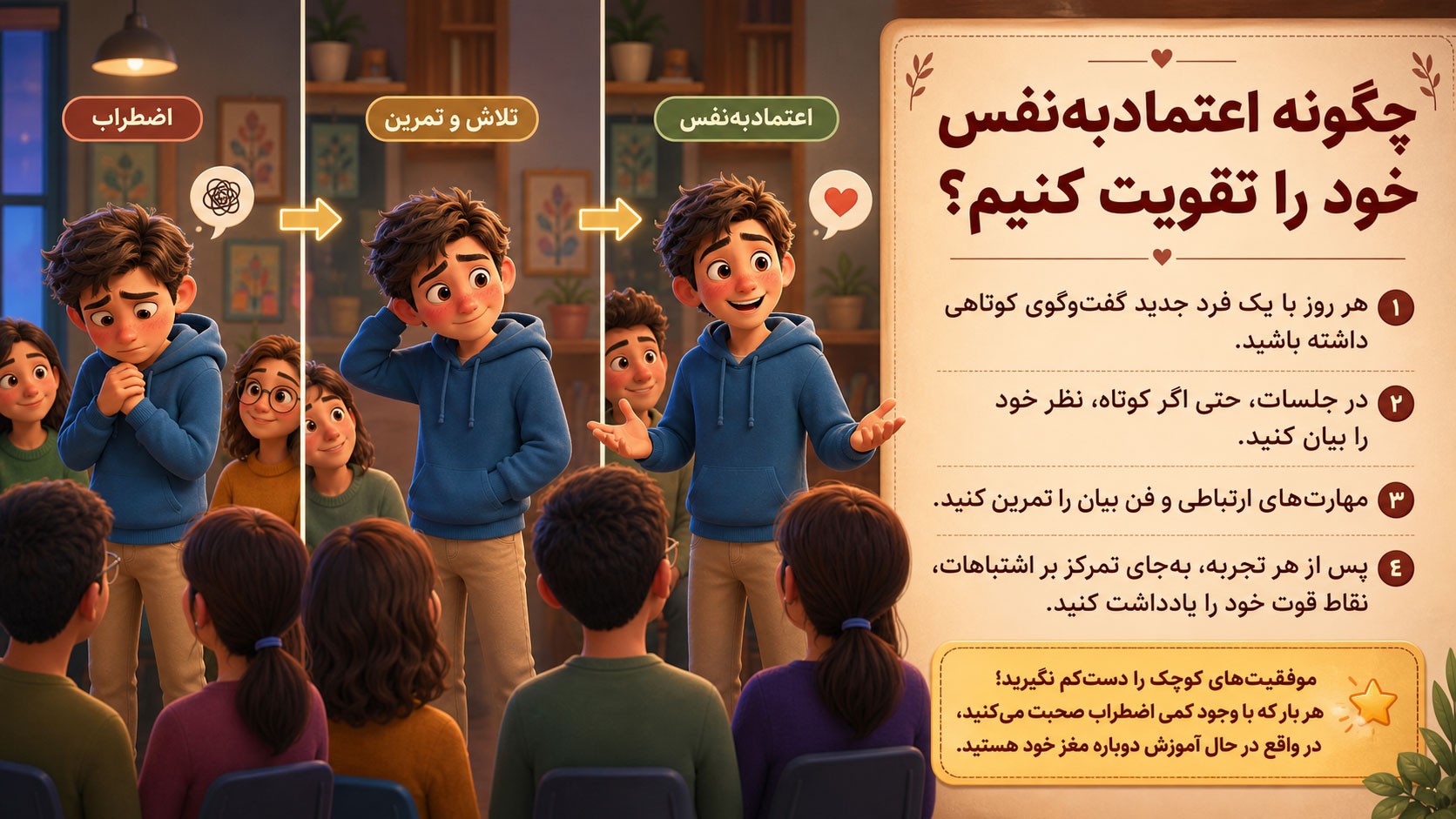 چگونه اعتمادبه‌نفس خود را تقویت کنیم؟