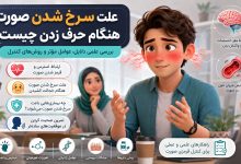 علت سرخ شدن صورت هنگام حرف زدن