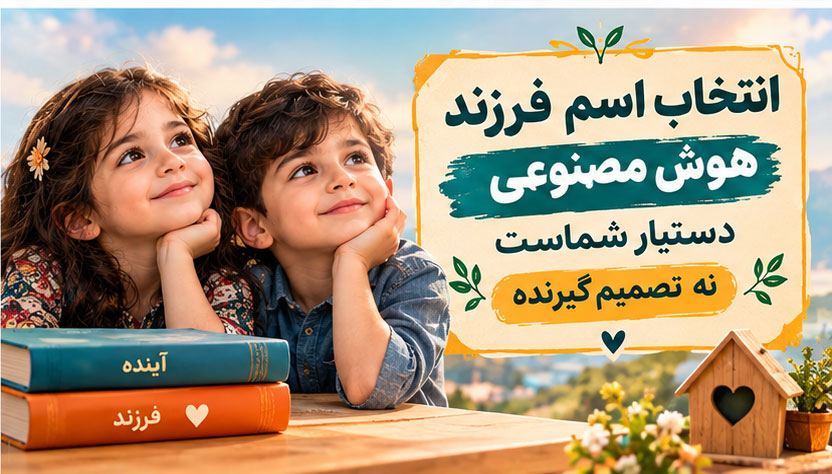 انتخاب اسم فرزند؛ هوش مصنوعی دستیار شماست، نه تصمیم‌گیرنده